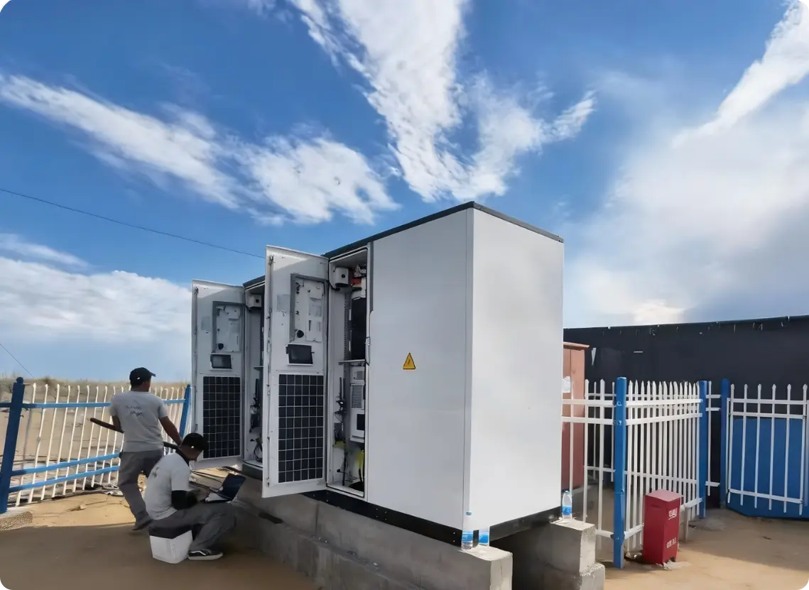 All-in-one off-grid battery energy storage cabinet installation